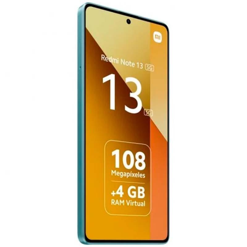 vista frontal y lateral del Teléfono móvil Xiaomi Redmi Note 13 5G 8GB/256GB Azul