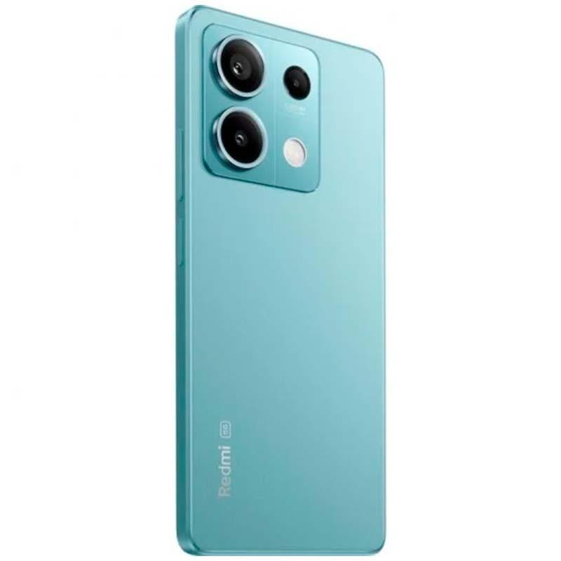 vista trasera y lateral del Teléfono móvil Xiaomi Redmi Note 13 5G 8GB/256GB Azul