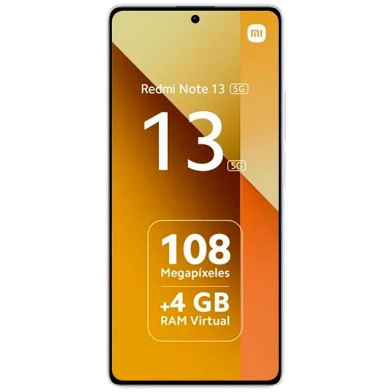 Vista frontal do telemóvel Xiaomi Redmi Note 13 5G 8GB/256GB Branco