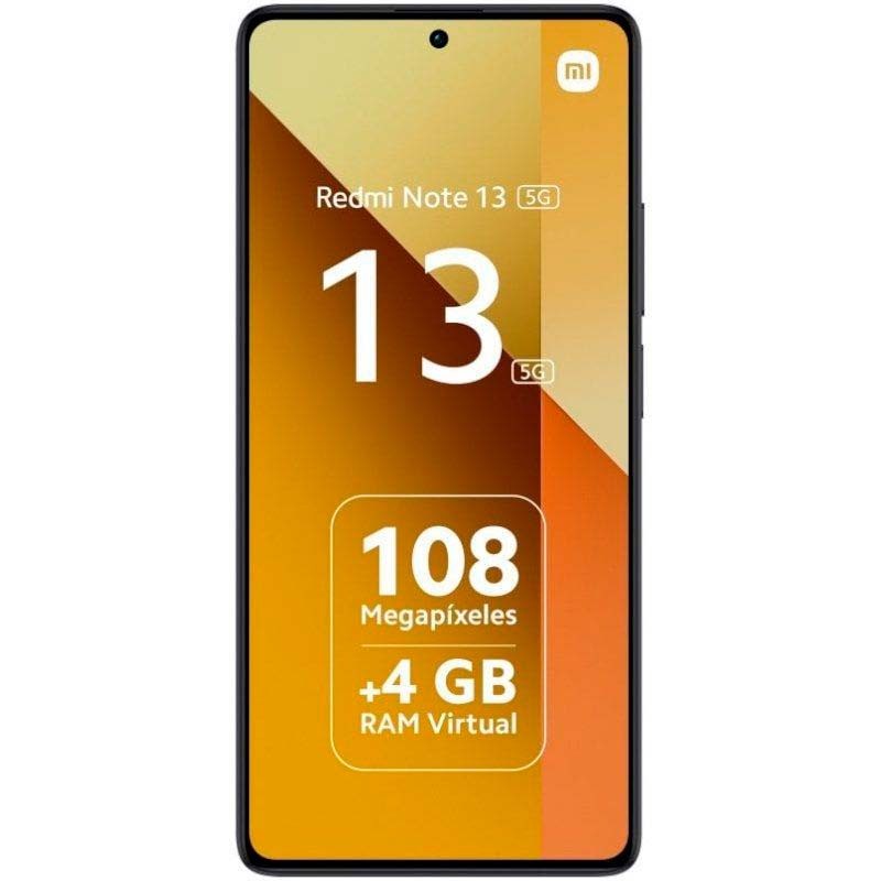 vista frontal del Teléfono móvil Xiaomi Redmi Note 13 5G 8GB/256GB Negro
