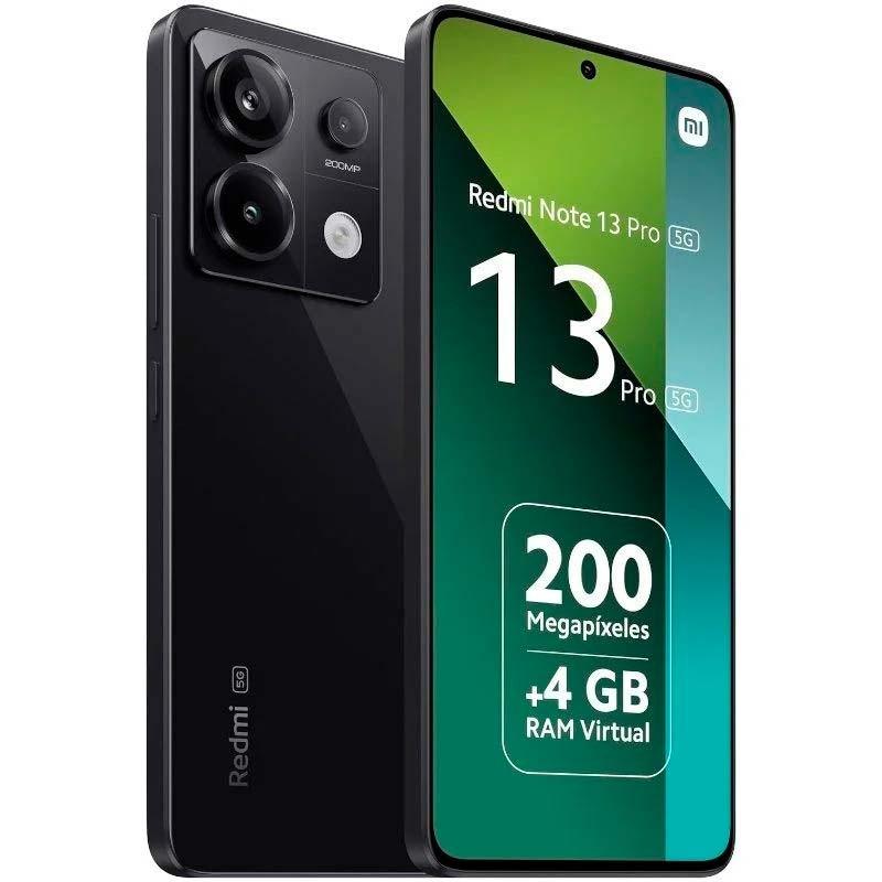 vista frontal, trasera y lateral del Teléfono móvil Xiaomi Redmi Note 13 Pro 5G 8GB/256GB Negro