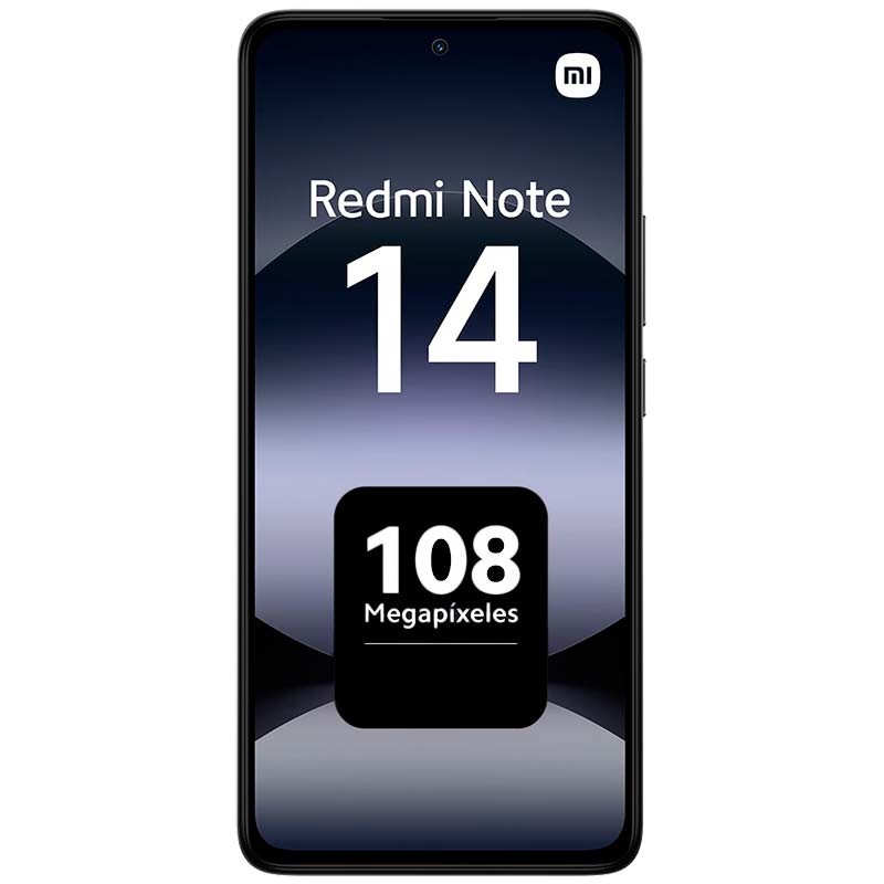 Xiaomi Redmi Note 14 4G 8GB/256GB Negro - vista frontal