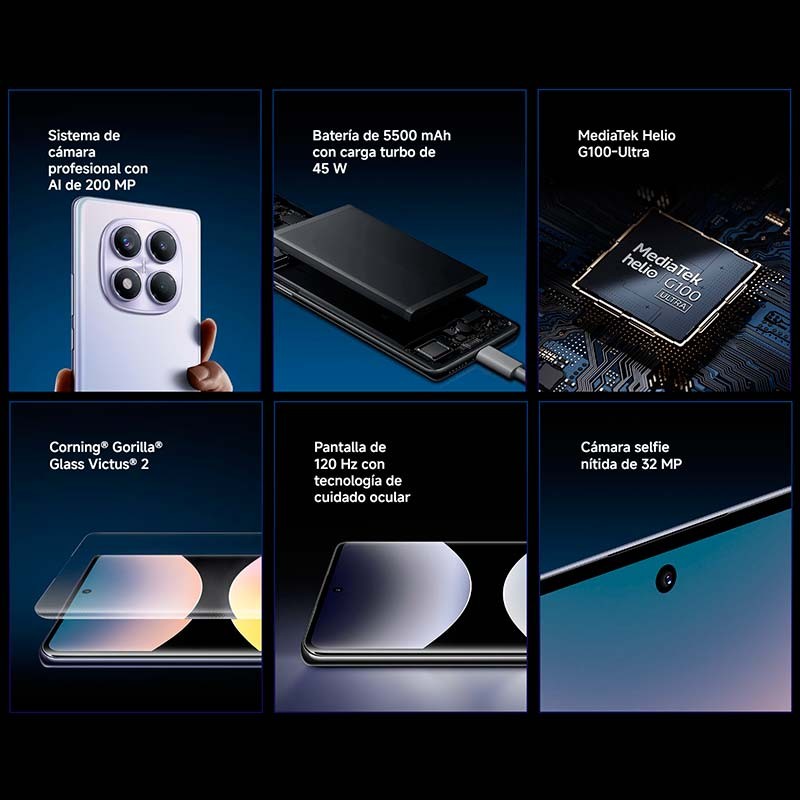 Xiaomi Redmi Note 14 Pro 4G 8GB/256GB Azul - características principales