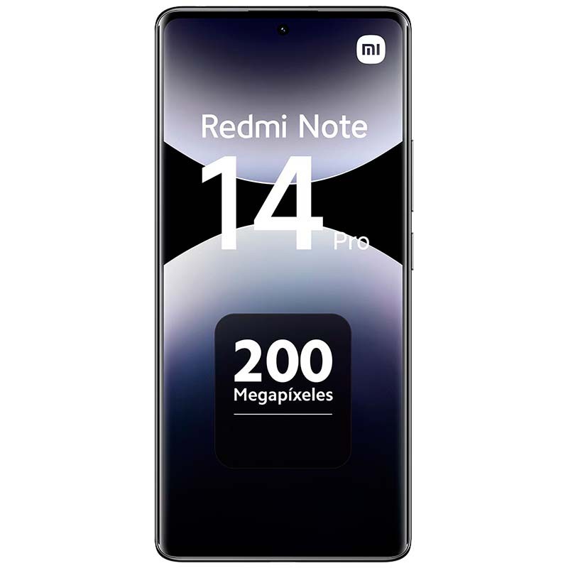 Xiaomi Redmi Note 14 Pro 4G 8GB/256GB Preto - vista frontal