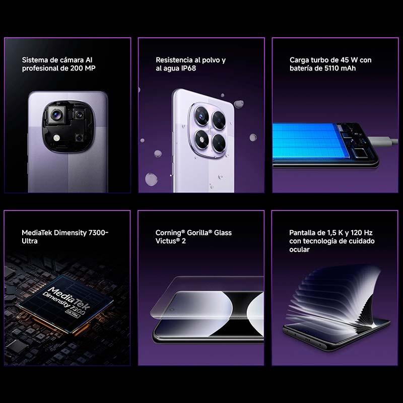 Xiaomi Redmi Note 14 Pro 5G 12GB/512GB Lavanda - características principales