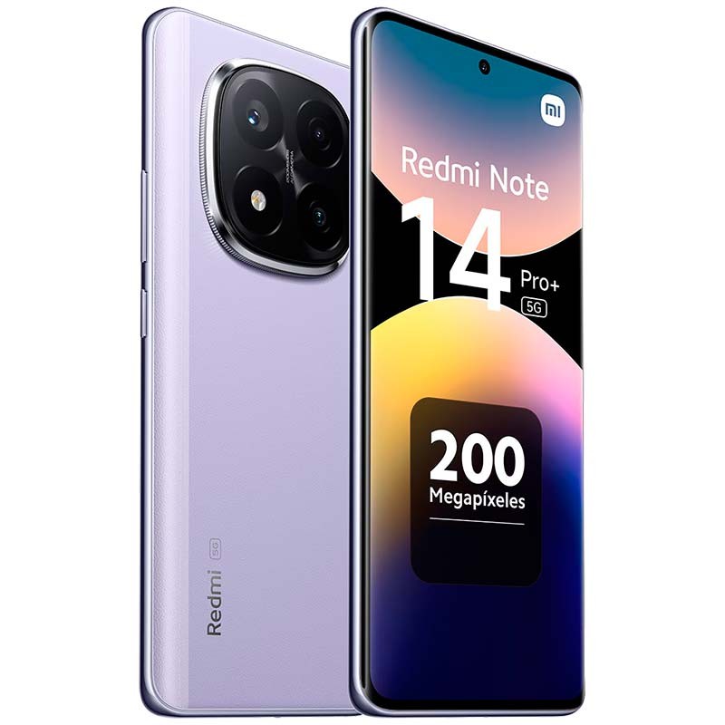 Potente Xiaomi Redmi Note 14 Pro Plus 5G12GB/256GB Lila - Teléfono móvil