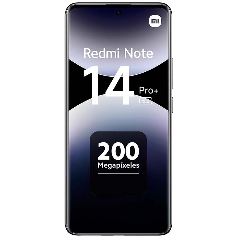 Frontal de Xiaomi Redmi Note 14 Pro Plus 5G 12GB/256GB Negro - Teléfono móvil