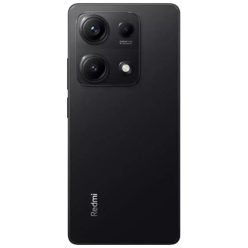 Vista frontal trasera del Xiaomi Redmi Note 14S 12GB/512GB Negro
