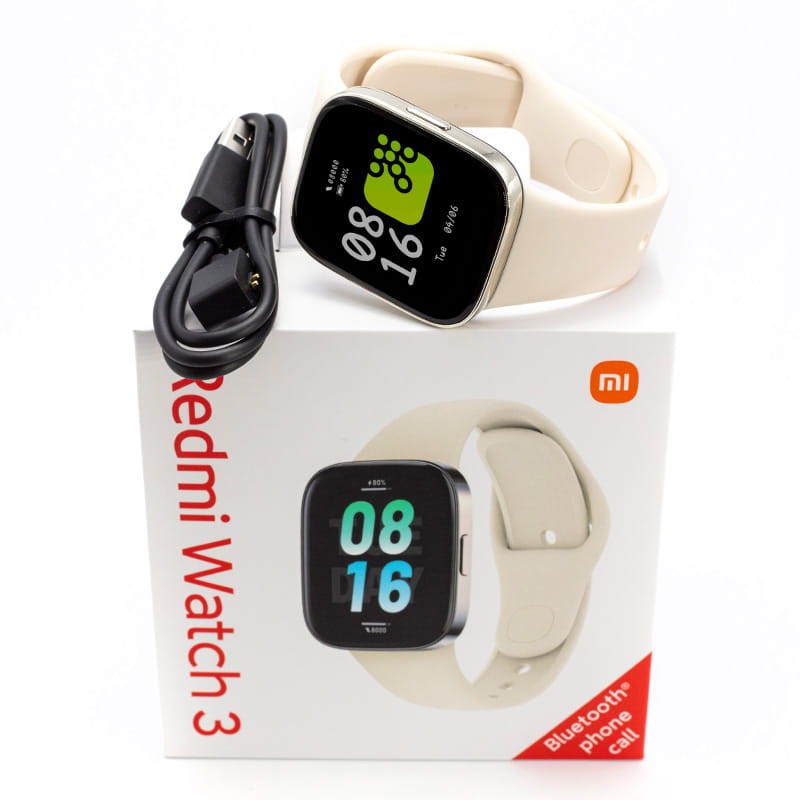 Reloj inteligente Xiaomi Redmi Watch 3 Blanco caja y accesorios