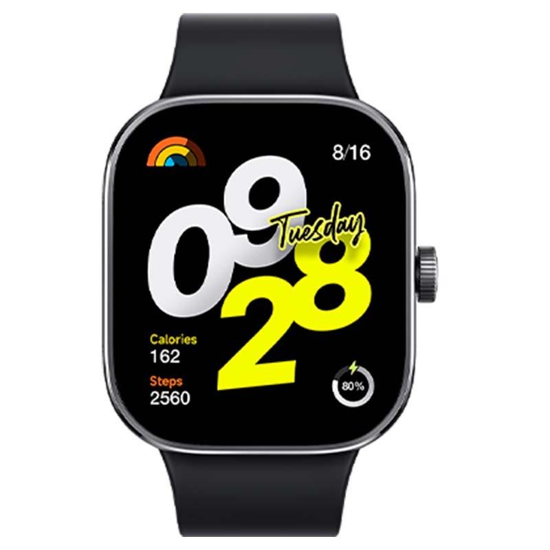 vista frontal del Reloj inteligente Xiaomi Redmi Watch 4 Negro