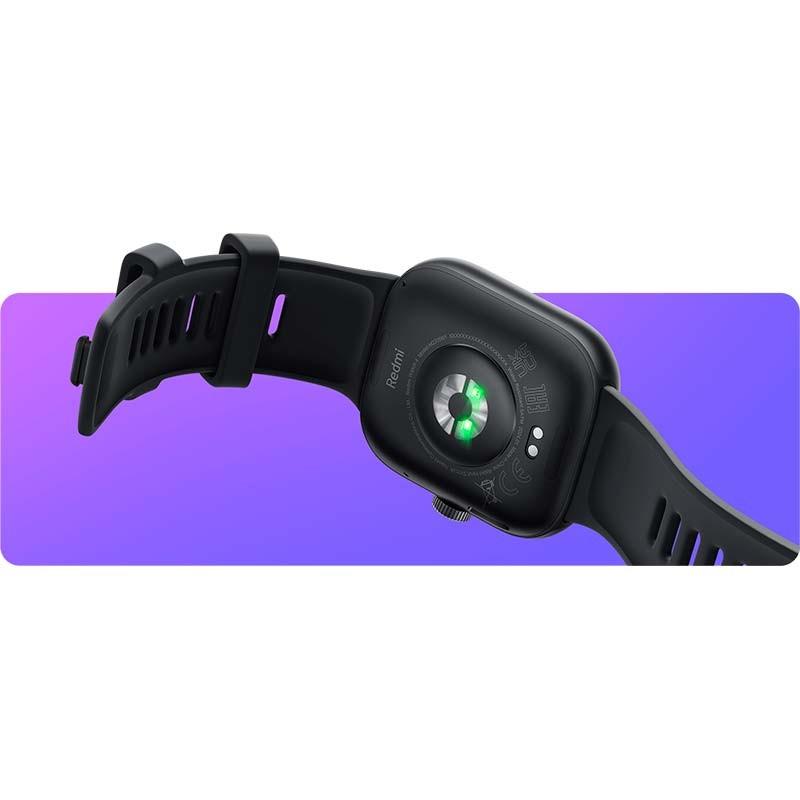 vista trasera del Reloj inteligente Xiaomi Redmi Watch 4 Negro