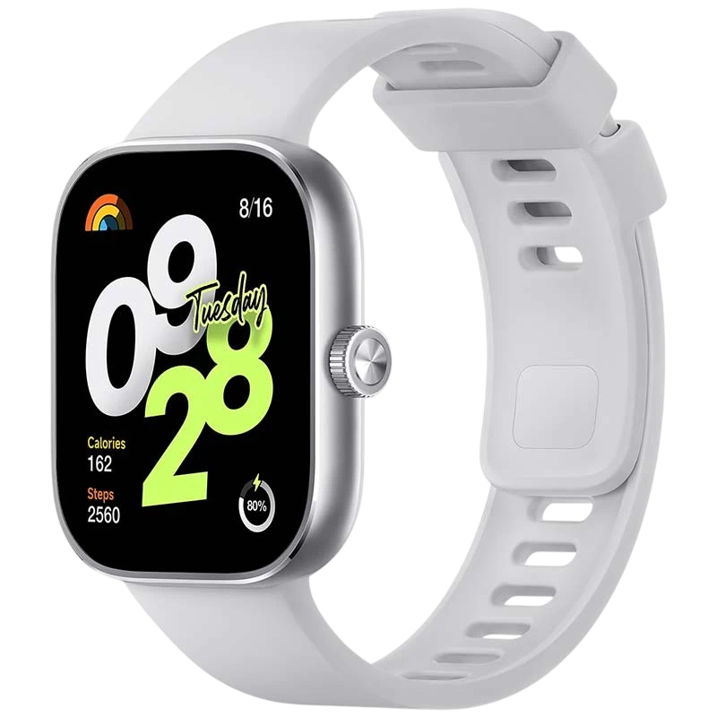 Xiaomi Redmi Watch 4 Plata - Reloj inteligente con GPS