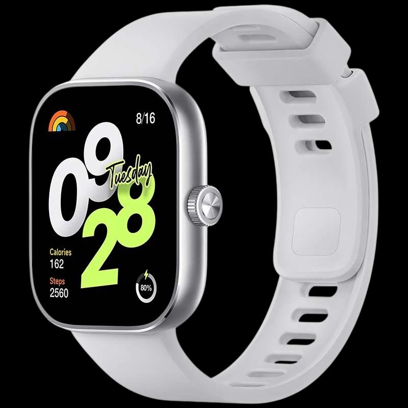 Xiaomi Redmi Watch 4 Plata - Reloj inteligente con GPS