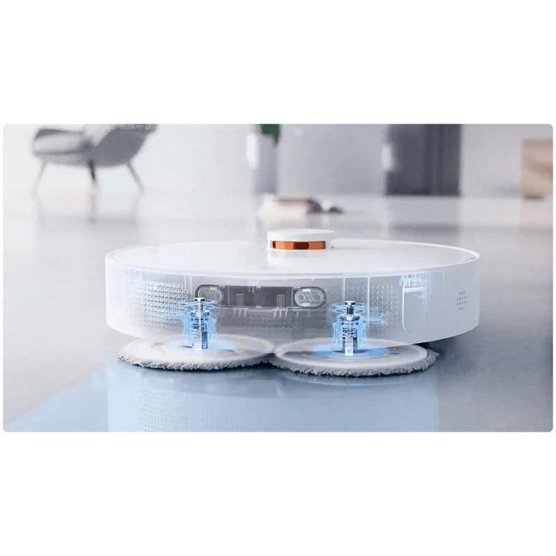 serpillières rotatives de l'Aspirateur Robot Xiaomi Robot Vacuum X20+ Blanc