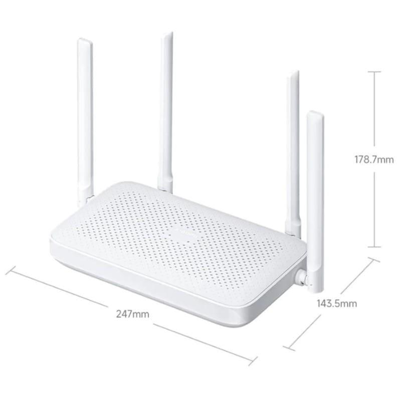 Dimensiones de Xiaomi Router AX1500 Blanco - Router