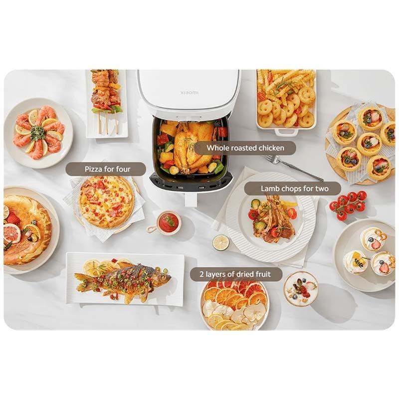 platos preparados con la Freidora de Aire Xiaomi Smart Air Fryer 4.5L Blanco