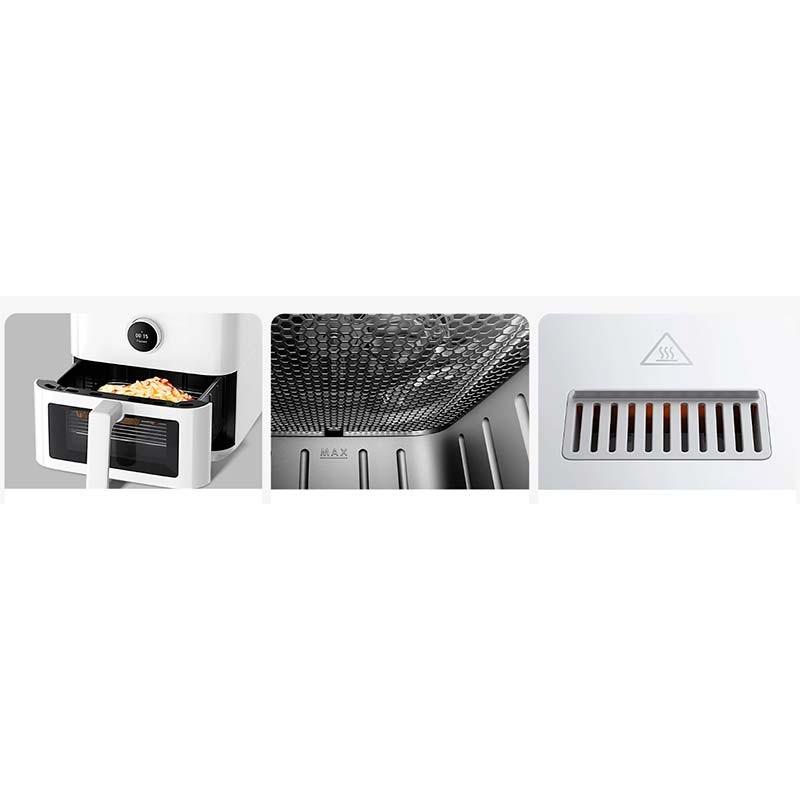 vista detallada de la Freidora de Aire Xiaomi Smart Air Fryer 5.5L Blanco