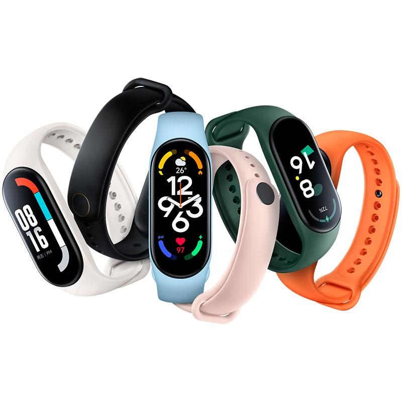 vista frontal y trasera de la Pulsera de actividad Xiaomi Smart Band 7
