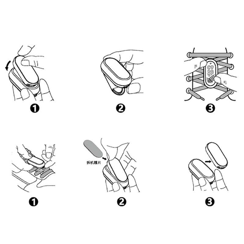 instalación del Running Clip negro+verde para Xiaomi Smart Band 8