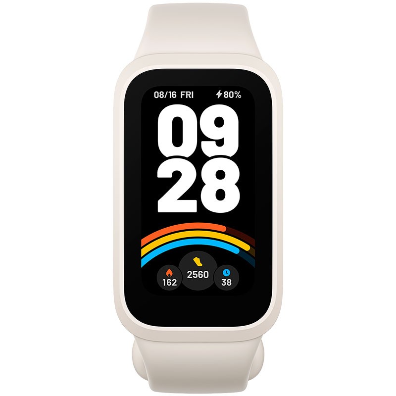 Xiaomi Smart Band 9 Active Beige - vista frontal