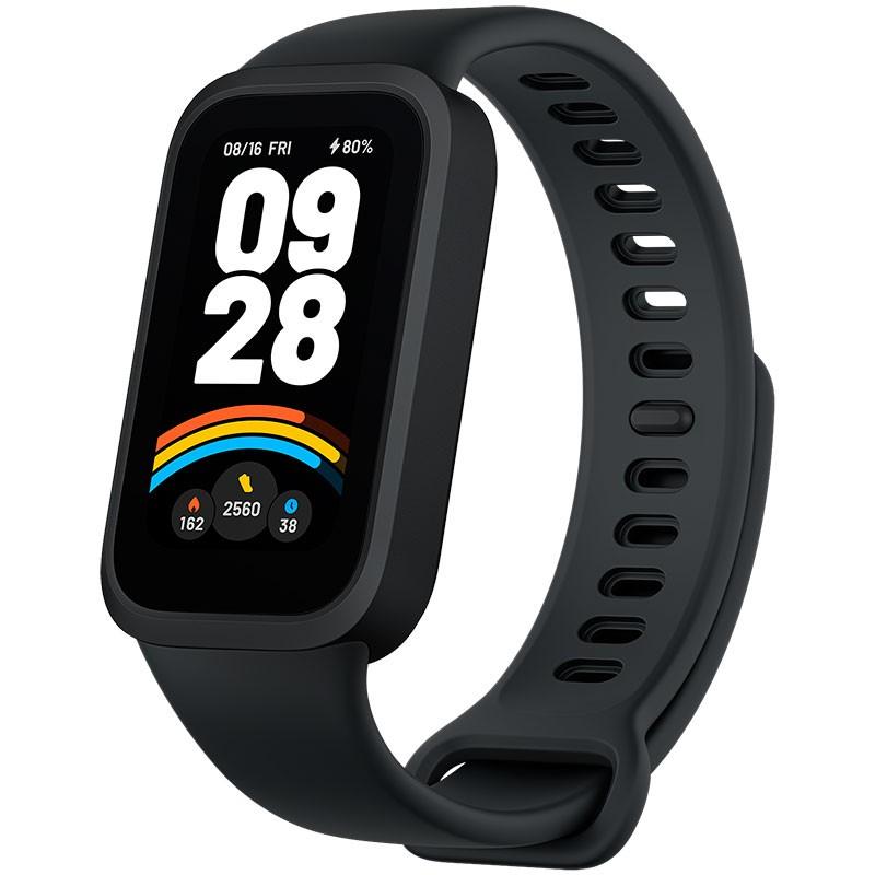 Xiaomi Smart Band 9 Active Negro - vista frontal y lateral