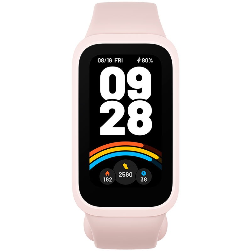 Xiaomi Smart Band 9 Active Rose - vue de face