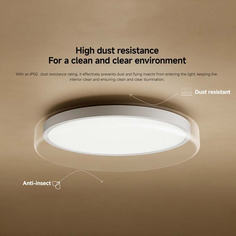 Xiaomi Smart Ceiling Light D40 - resistencia IP5X al polvo