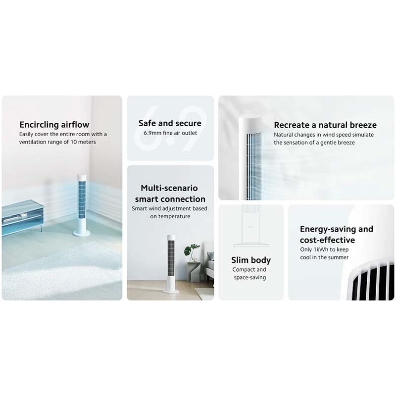Xiaomi Smart Tower Fan 2 - características principales