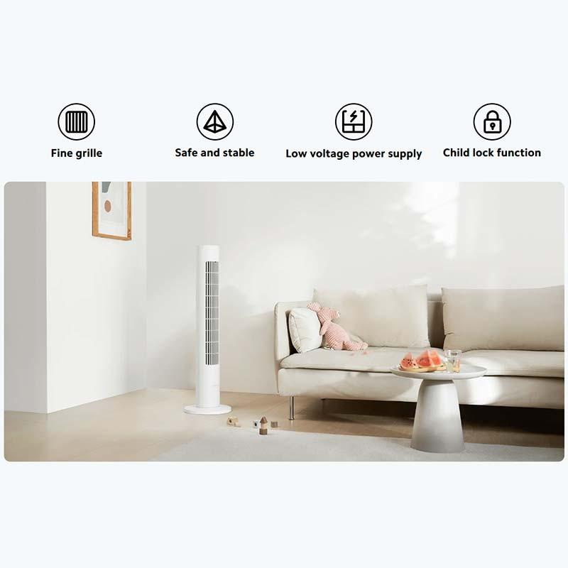 Xiaomi Smart Tower Fan 2 - diseño seguro para niños