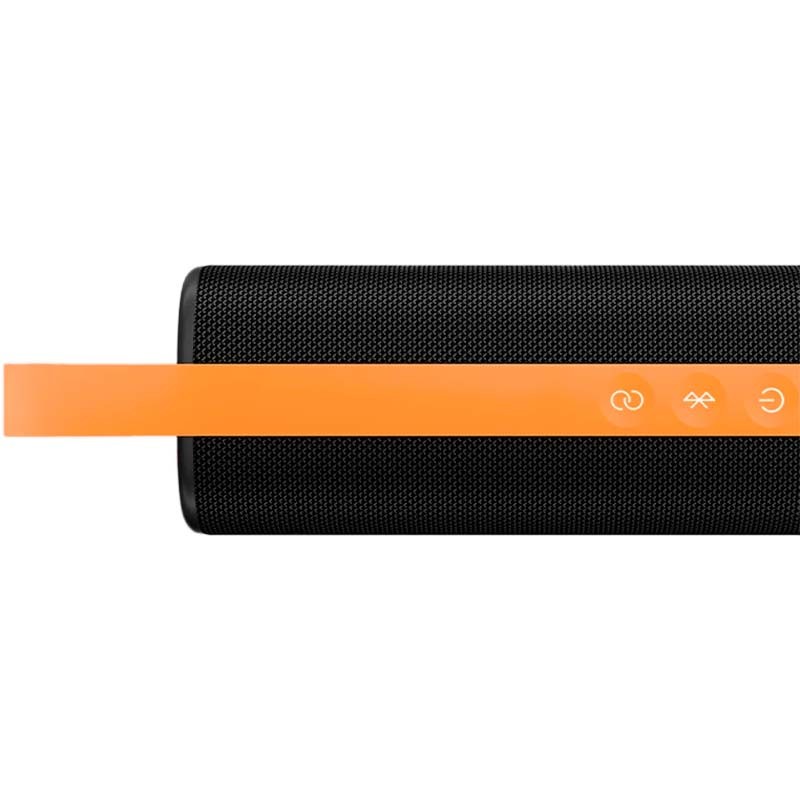 detalle en naranja del Altavoz Bluetooth Xiaomi Sound Outdoor Negro