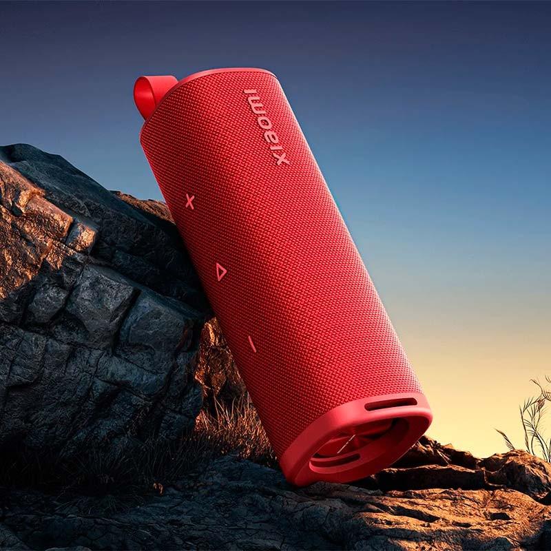fotografía real del Altavoz Bluetooth Xiaomi Sound Outdoor Rojo