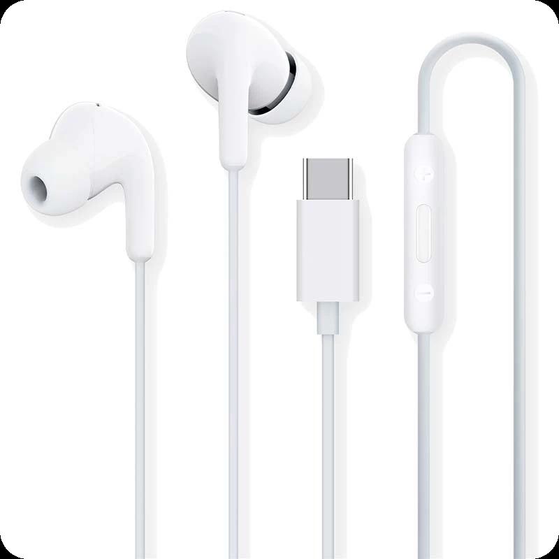 Xiaomi Type-C Earphones Blanc - Écouteurs In-ear avec Connecteur USB type C