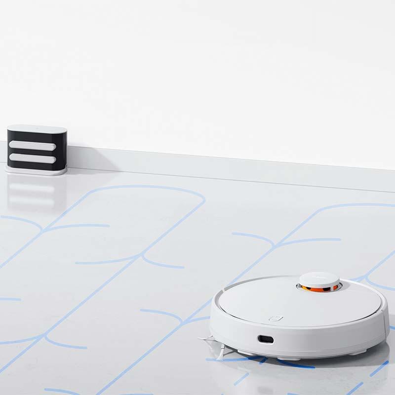 sistema de limpeza do Aspirador Robot Xiaomi Robot Vacuum S10 Branco