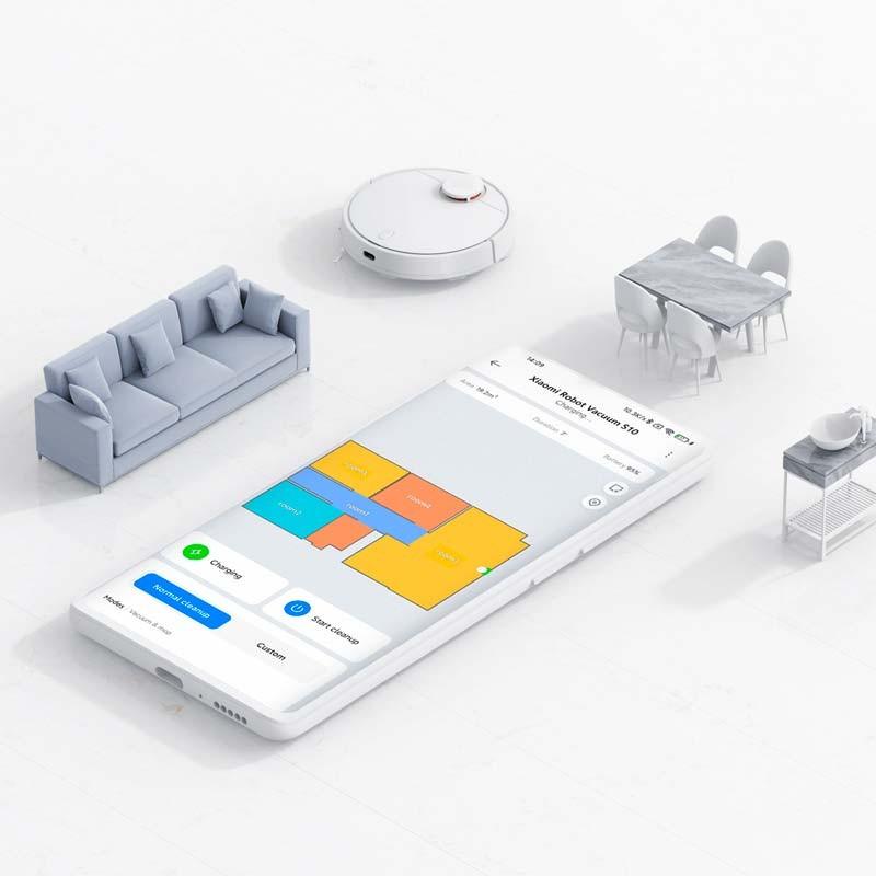 app Aspirador Robot Xiaomi Robot Vacuum S10 Branco