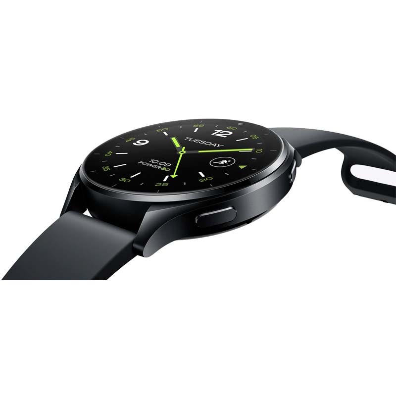 Vue latérale de la Montre intelligente Xiaomi Watch 2 Noire