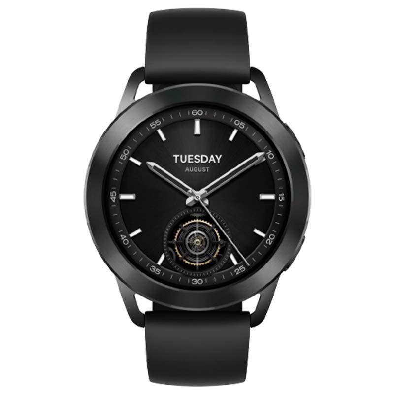vista frontal del Reloj inteligente Xiaomi Watch S3 Bluetooth Negro