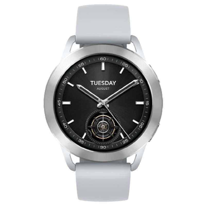 vista frontal del Reloj inteligente Xiaomi Watch S3 Bluetooth Plata