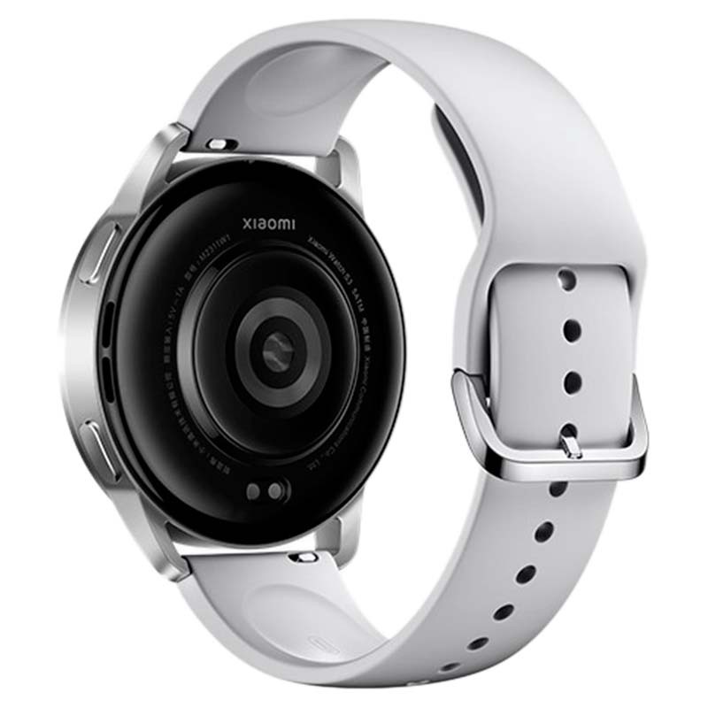 vista trasera del Reloj inteligente Xiaomi Watch S3 Bluetooth Plata
