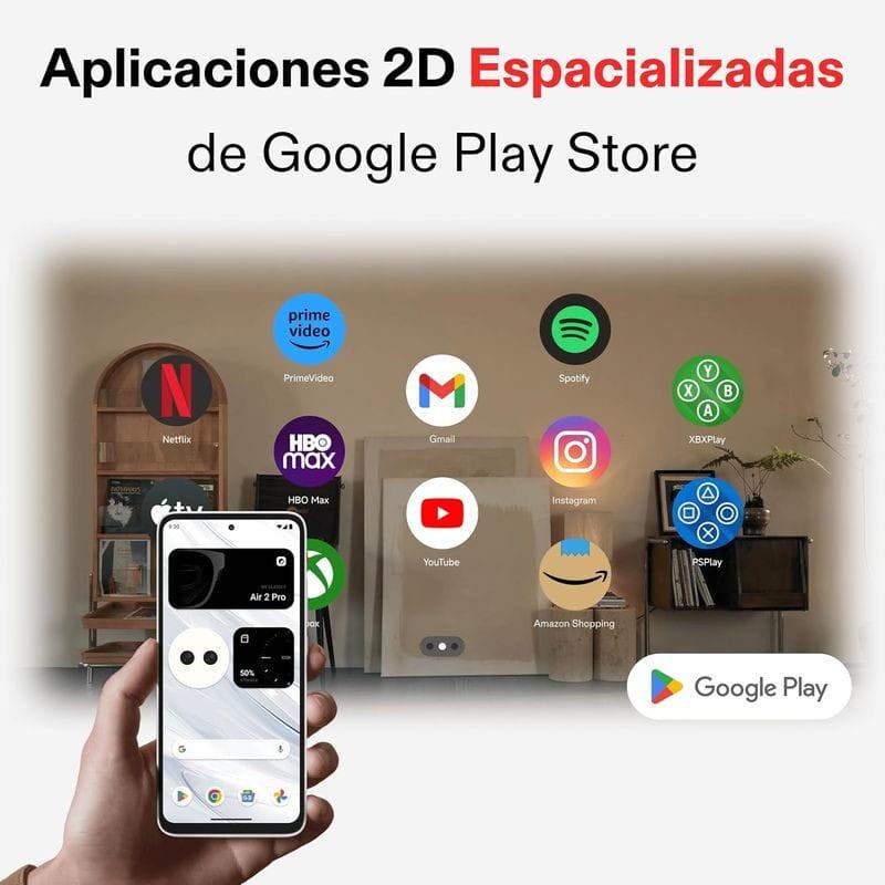 Aplicaciones de XREAL Beam Pro 8GB/256GB Blanco - Adaptador para gafas AR