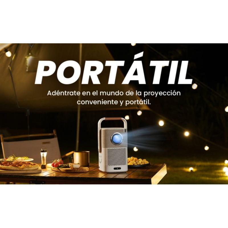 Proyector Portátil con Batería Yaber T2 Plus Sonido JBLen color Beige