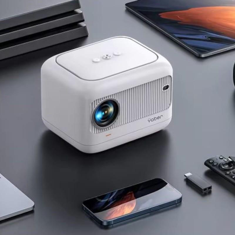 Conexão de Yaber L1 Smart WiFi 6 Branco - Projetor
