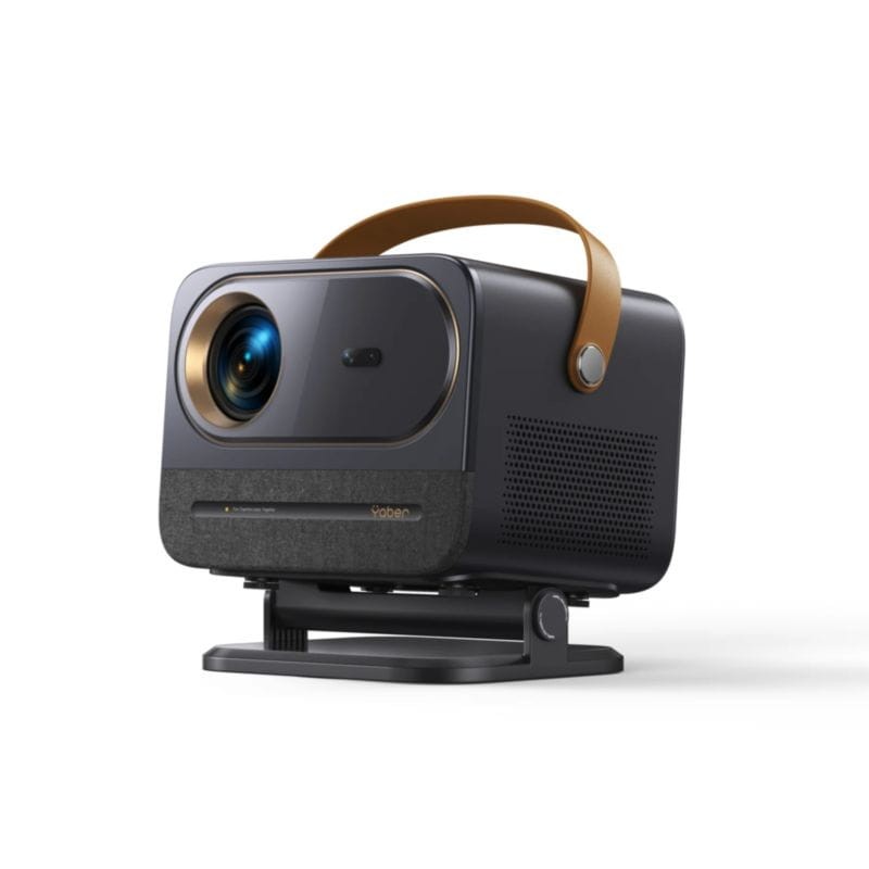 Vista lateral del Proyector Portátil Yaber U12 LCD FullHD – Negro