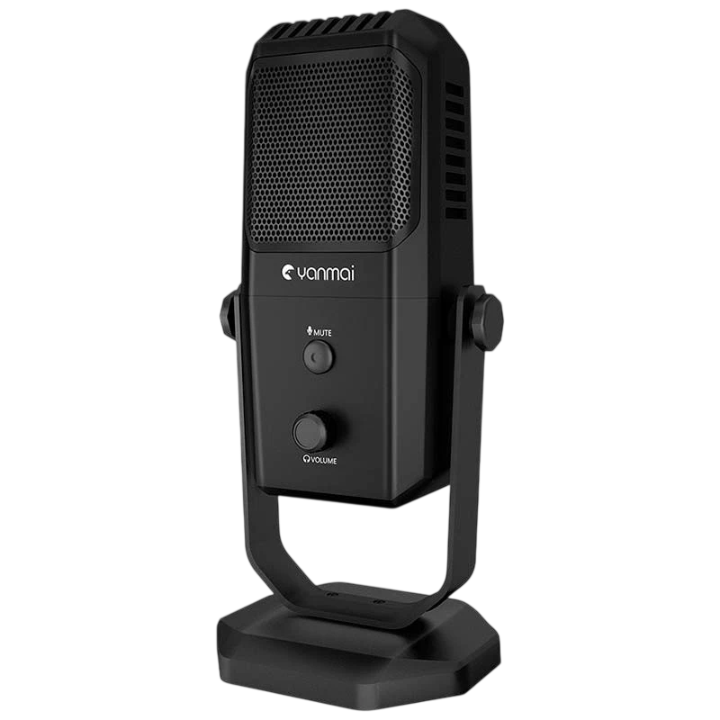 Yanmai SF-900 Micrófono USB Negro para Grabación y Transmisión en PC