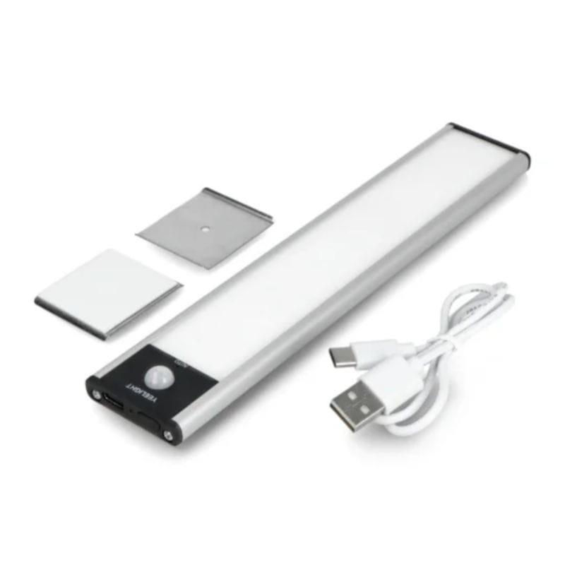 Perspectiva de la Lámpara LED para armario Yeelight A20 Plata con cable USB
