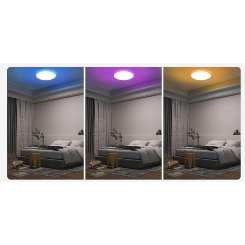 Diferentes iluminaciones con color con la Lámpara de techo inteligente Yeelight C2201C300