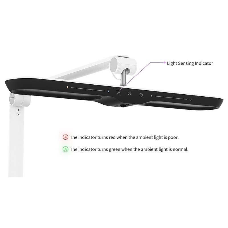 Lampe de bureau Yeelight LED Vision Desk Lamp V1 Pro avec base - Capteur de lumière ambiante