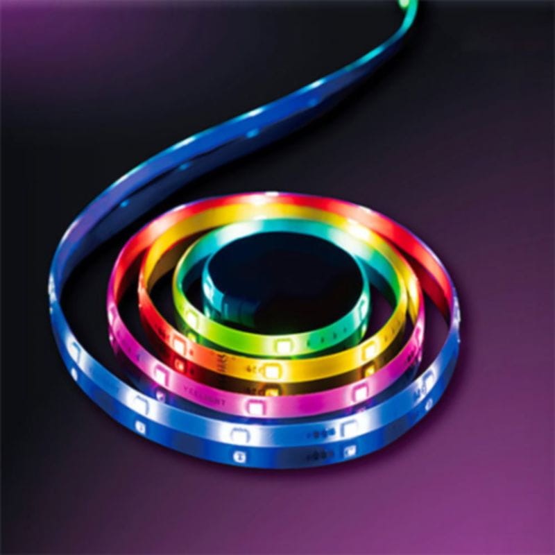Détail de l'éclairage de la Bande LED RGB Multicolore Yeelight Lightstrip Pro