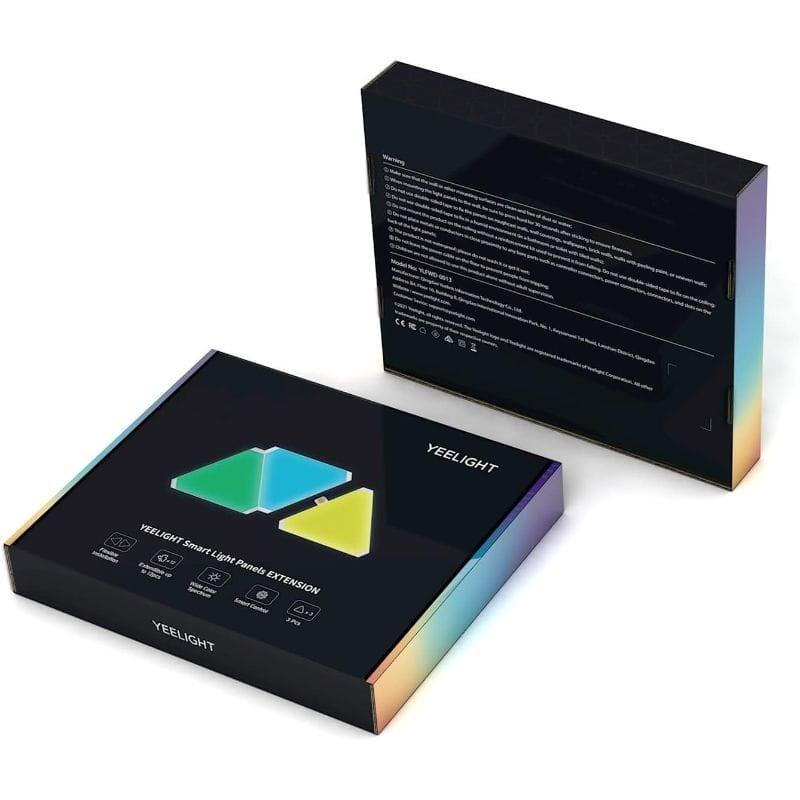 Yeelight YLFWD-0013 - Paneles de extensión inteligentes LED RGB imagen delantera y trasera de la caja 