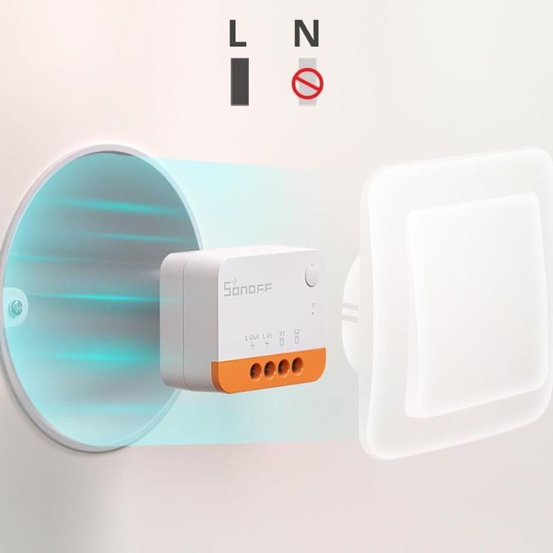 Sonoff ZBMINIL2 - Relé inteligente Zigbee de 2 Vías sin necesidad de cable neutro