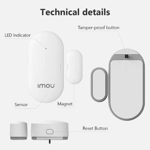IMOU ZD1 - Sensor de abertura para portas e janelas especificações